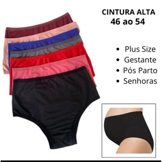 kit 3,4,ou 6 Calcinhas Gestante e Pós-Parto Cintura Alta Poliamida Hot Pants em Oferta na Shopee
