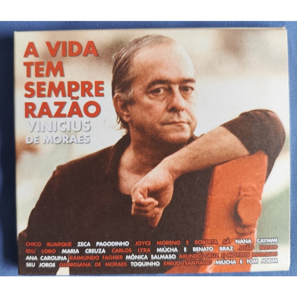 CD VINICIUS DE MORAES - A VIDA TEM SEMPRE RAZÃO - TOQUINHO - MONICA SALMASO - ANA CAROLINA - SEU JORGE