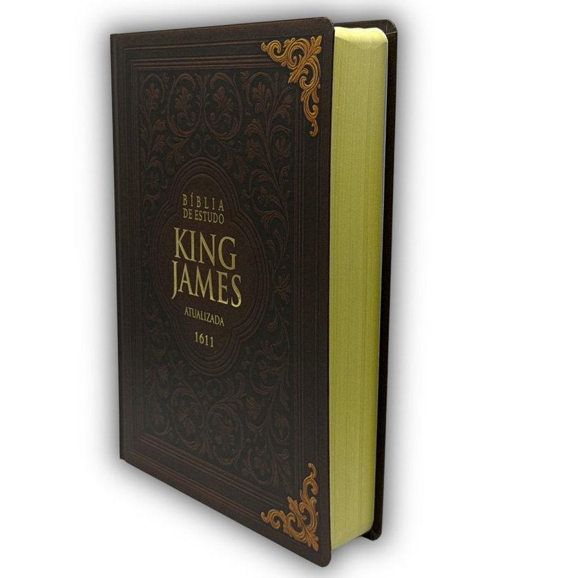 Bíblia Sagrada Pentecostal De Estudo King James Atualizada Capa Dura PPM Letra Gigante Arabesco