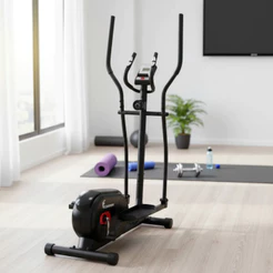 Elíptico Magnético com 8 Níveis de Carga, Passada 28 cm, para Exercícios