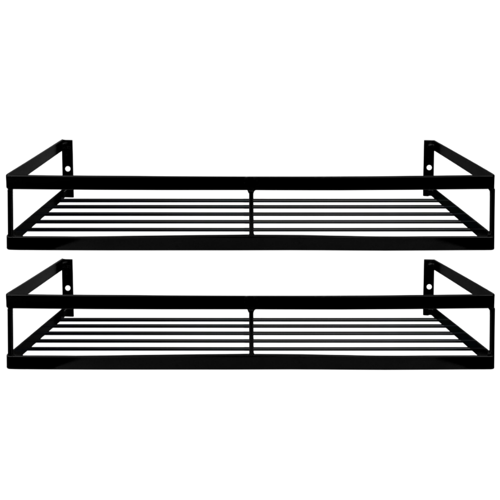 Kit 2 Suportes Porta Shampoo Banheiro Porta Temperos Prateleira Para Vasos Floreira Aço Reforçado em Oferta na Shopee