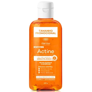Gel de Limpeza Facial Darrow Actine Peles Oleosas a Acneicas 120g em Oferta na Shopee