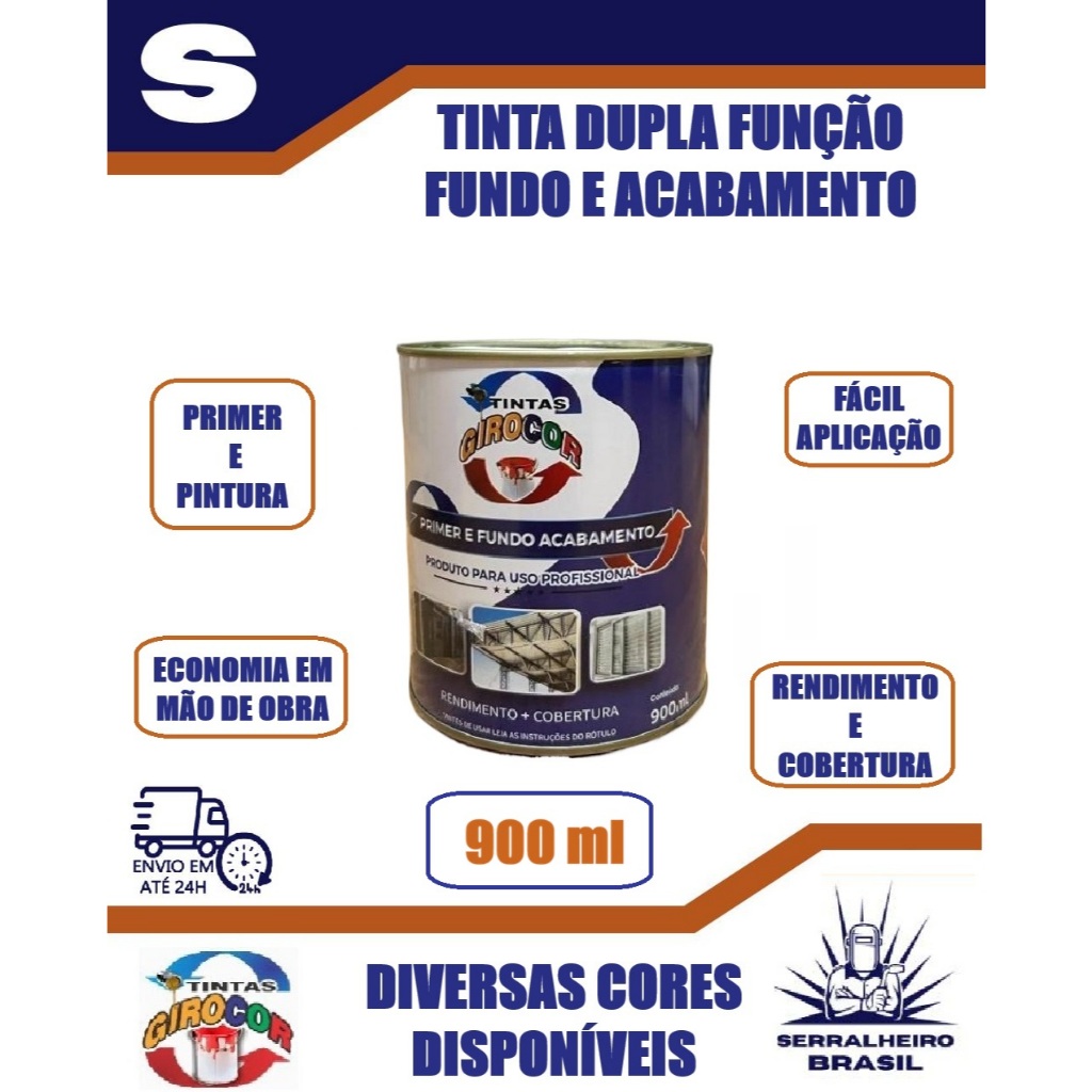 TINTA DUPLA FUNÇÃO  900 ml PRIMER E PINTURA em Oferta na Shopee