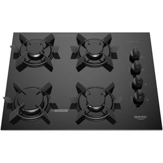 Cooktop 4 Bocas a Gás Dako Pratiko com Acendimento Automático e Mega Chama Preto Bivolt em Oferta na Shopee
