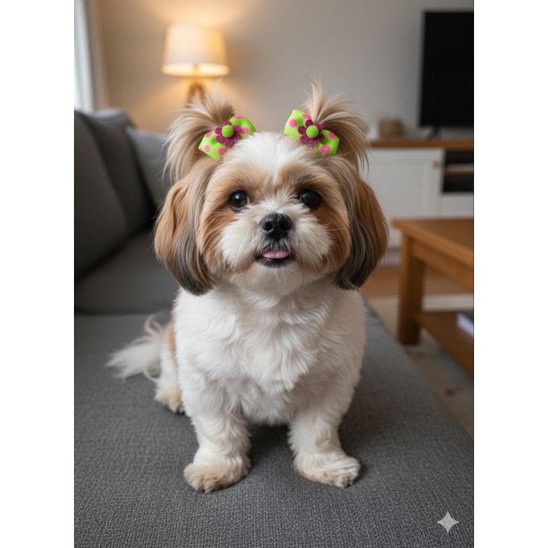 Laço para pet com 12 unidades em pares/banho e tosa/pet shop/cães/enfeite/pet
