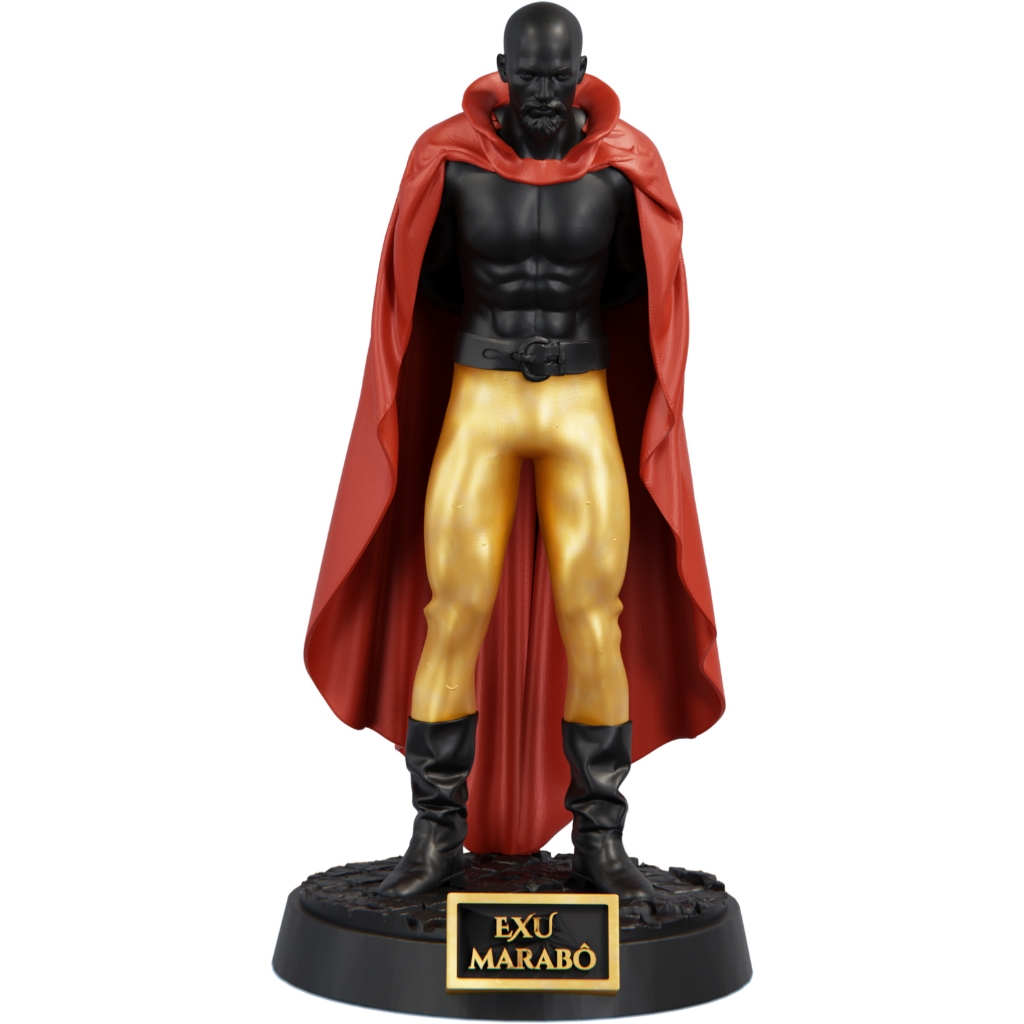 Estátua Exu Marabô Imagem Umbanda Candomblé Capa