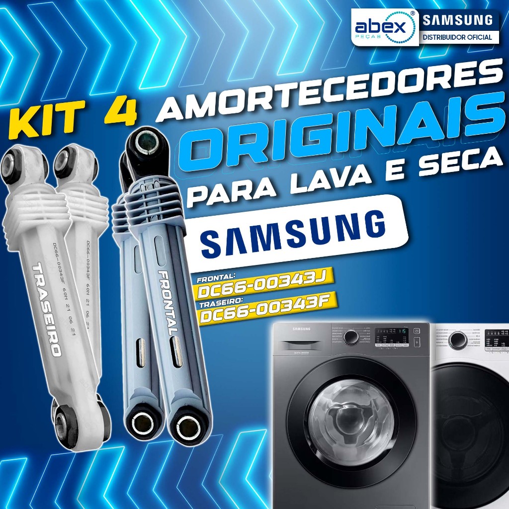 Amortecedores Cesto Lava e Seca Samsung Traseiro Dianteiro WD136 Original