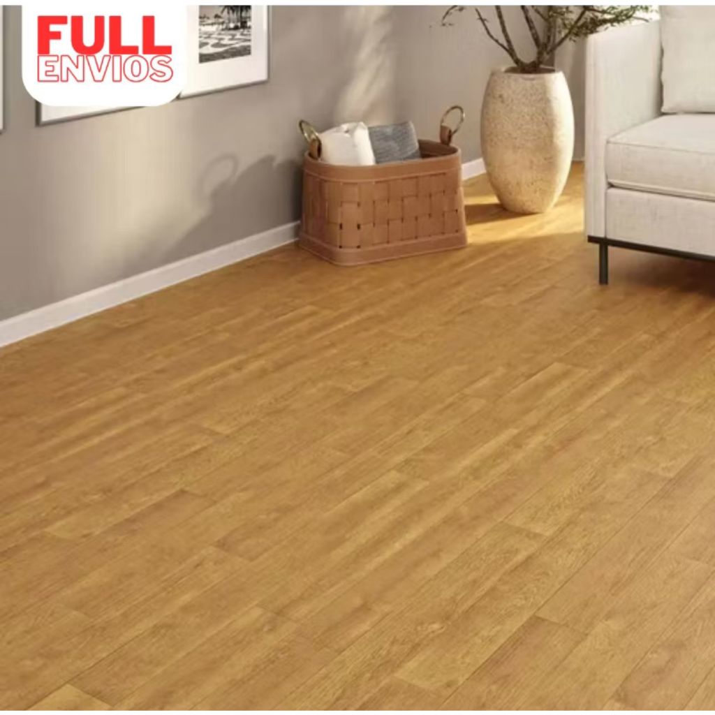 Kit até 200 Pisos Revestimento de Madeira Laminada em MDF Premium 45x11cm - Envio Full em Oferta na Shopee