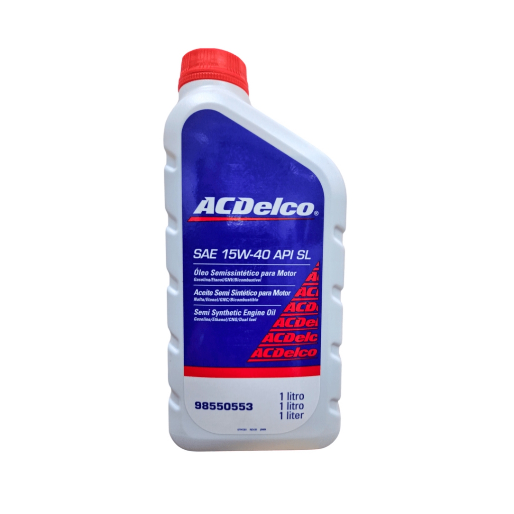 Óleo De Motor 15w40 Api Sl Semissintético Acdelco Flex Gasolina Gnv Onix Prisma Agile Astra 98550553 ACDelco em Oferta na Shopee