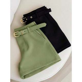 Kit 2 Shorts Feminino Alfaiataria tecido Sensorial Com Cinto 2026/2027 em Oferta na Shopee