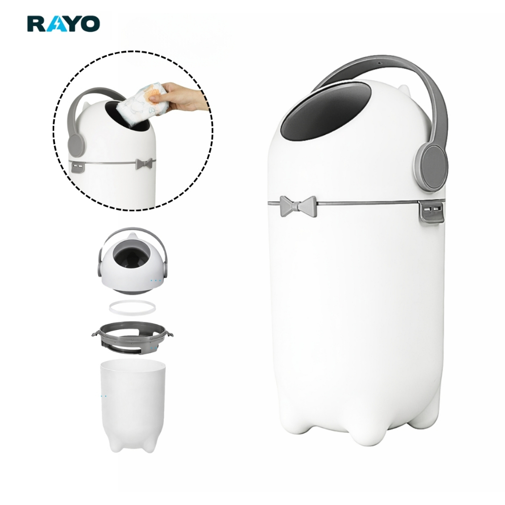 Lixeira Mágica Antiodor 3 em 1 para Fraldas Bebê Pet e Banheiro em Oferta na Shopee
