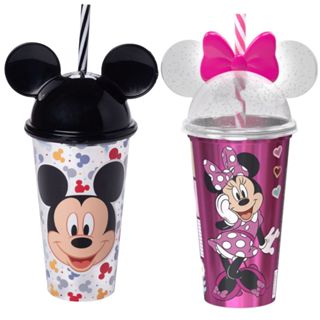 Copo shake infantil da Disney c/ canudo Mickey Minnie 500ml Presente criança em Oferta na Shopee