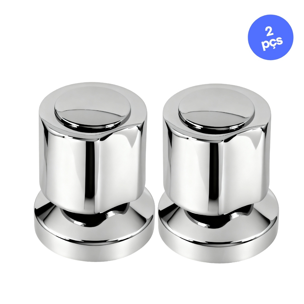 Kit 2 Acabamento Registro Chuveiro Deca 1/2 3/4 Cromado C40 em Oferta na Shopee