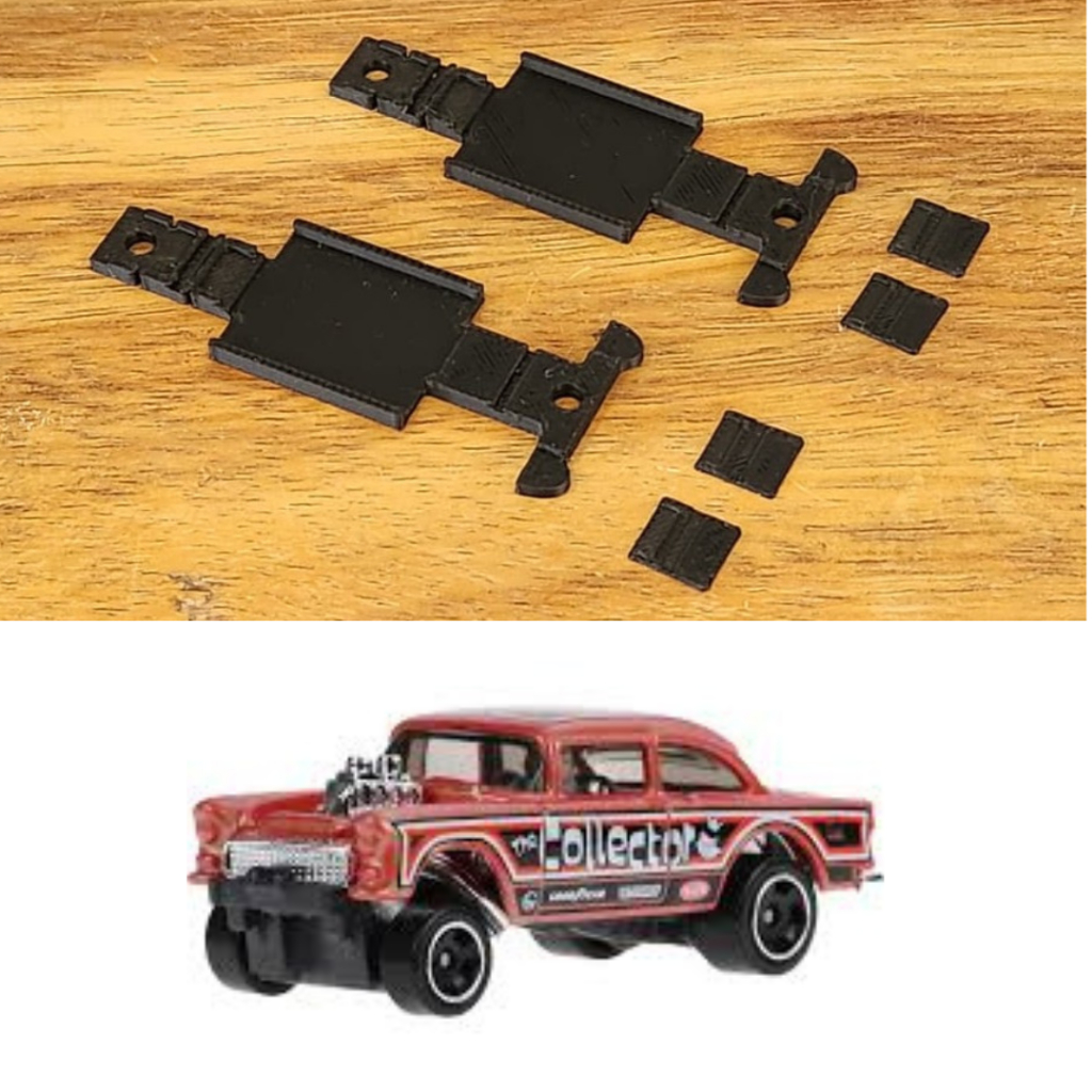 Chassis Rebaixar Customizar Miniatura Hot Wheels - 2 unidades - Chevy Belair Gasser
