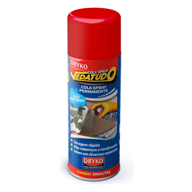 Spray Cola Permanente VedaTudo 100g/58g Dryko