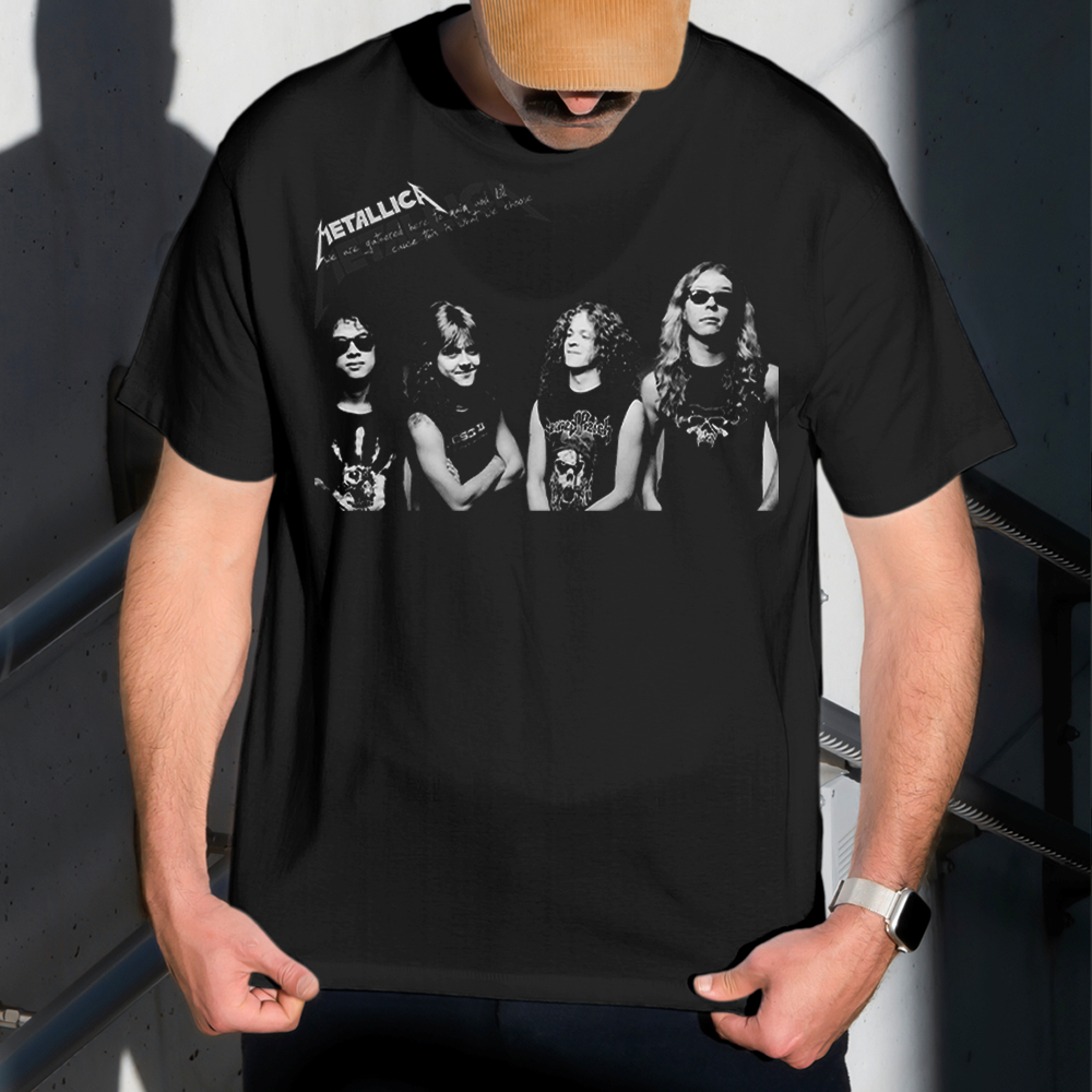 Camiseta Masculina Estampa Metallica Album 100% Algodão Estilo Conforto Diário Do Tamanho P ao GG