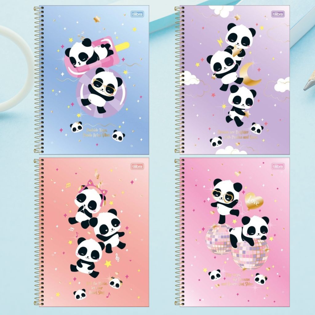 CADERNO ESPIRAL CAPA DURA UNIVERSITÁRIO 1 MATÉRIA LOVELY FRIEND 80 FOLHAS