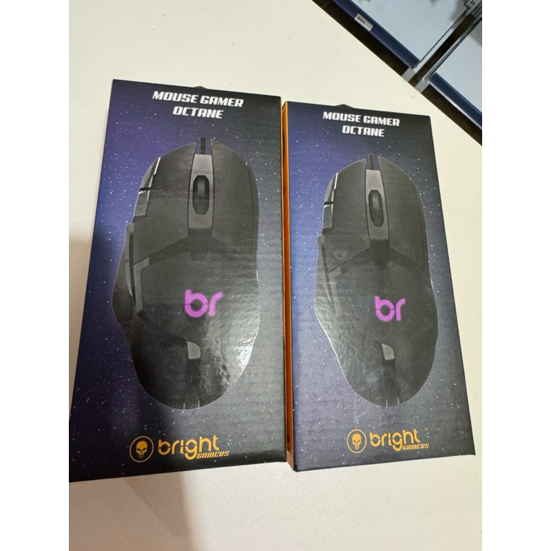Mouse Gamer Octane Usb 7200dpi Com Led Bright Mo003 5v Cor Preto