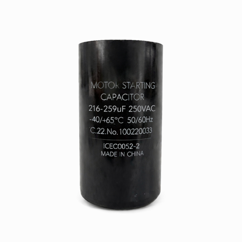 Capacitor 216-259uF Eletrolítico Arranque Partida 250V