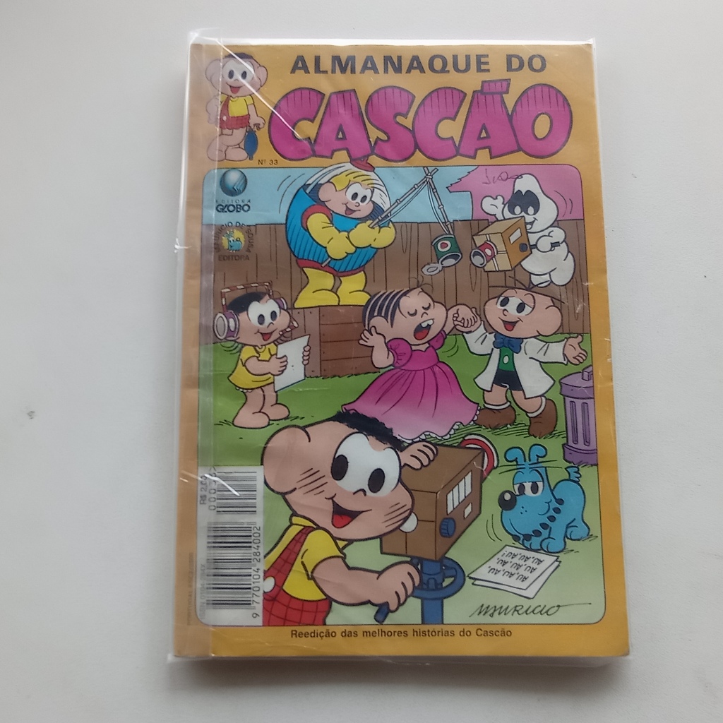 Almanaque do Cascão nº 33 - Turma da Mônica - Ed. Globo - 1995