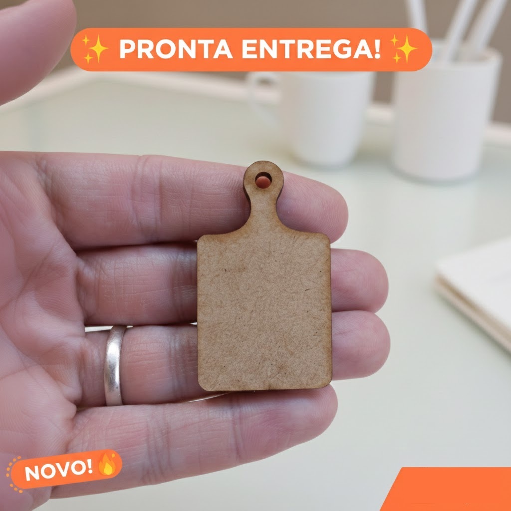 Kit 100 Lembrancinha Mini Tábua De Carne MDF Para Chá de Casa Nova, Chá Bar, Chá de Cozinha
