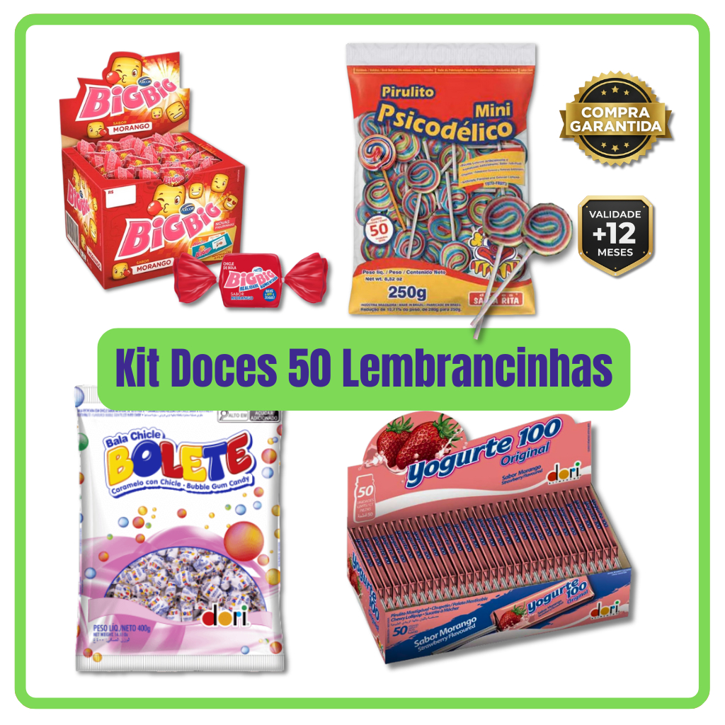 Kit Doces para Lembrancinha 50 Sacolinha Surpresa Festa Aniversário Infantil em Oferta na Shopee