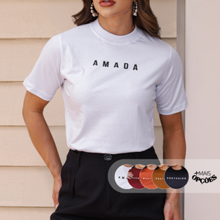 Blusa Feminina Gola Alta Estilosa 100% Algodão T-Shirt Camiseta Premium Moda Casual Elegante em Oferta na Shopee