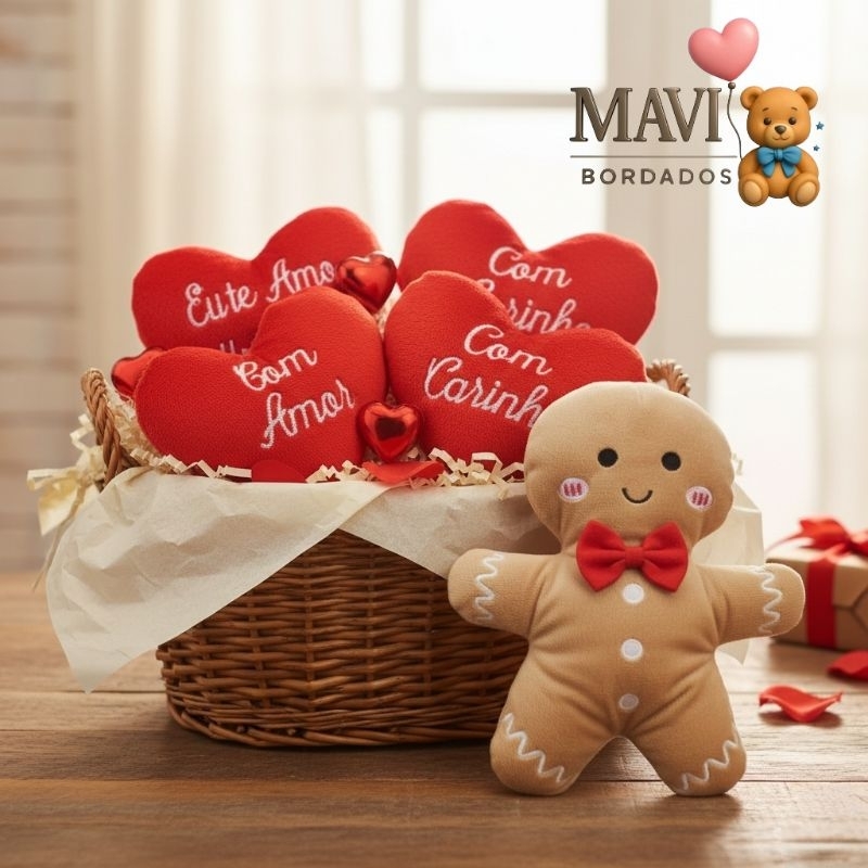 Combo De 4 Corações Frases Diversas + Biscoito Da Gravata Vermelha em Oferta na Shopee