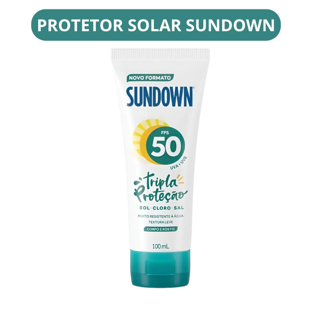 Protetor Solar Corpo e Rosto Sundown Tripla Proteção FPS50 100ml
