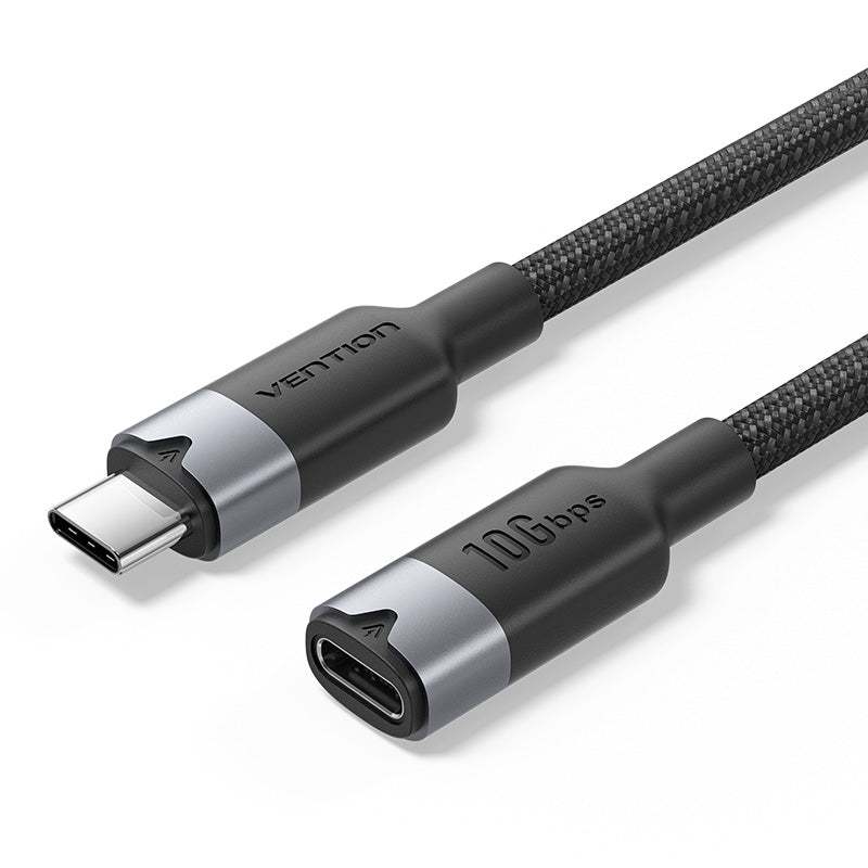 Vention - Cabo Extensor USB-C até 10Gbps 5A 100W 4K 60Hz Nylon Trançado