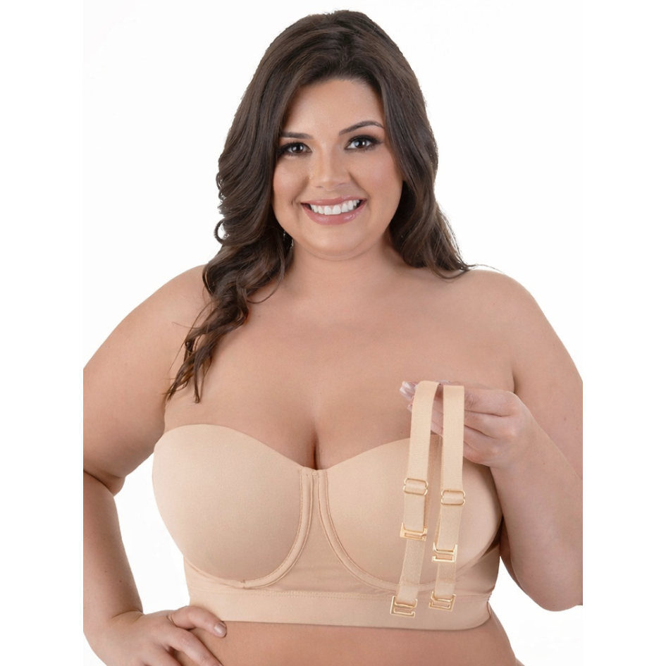 Sutiã Premium Tomara Que Caia Plus Size  - Sustentação Reforçada em Oferta na Shopee