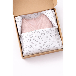 100 Folhas Papel De Seda Premium 30x70cm Coração Preto Ou Rosa em Oferta na Shopee