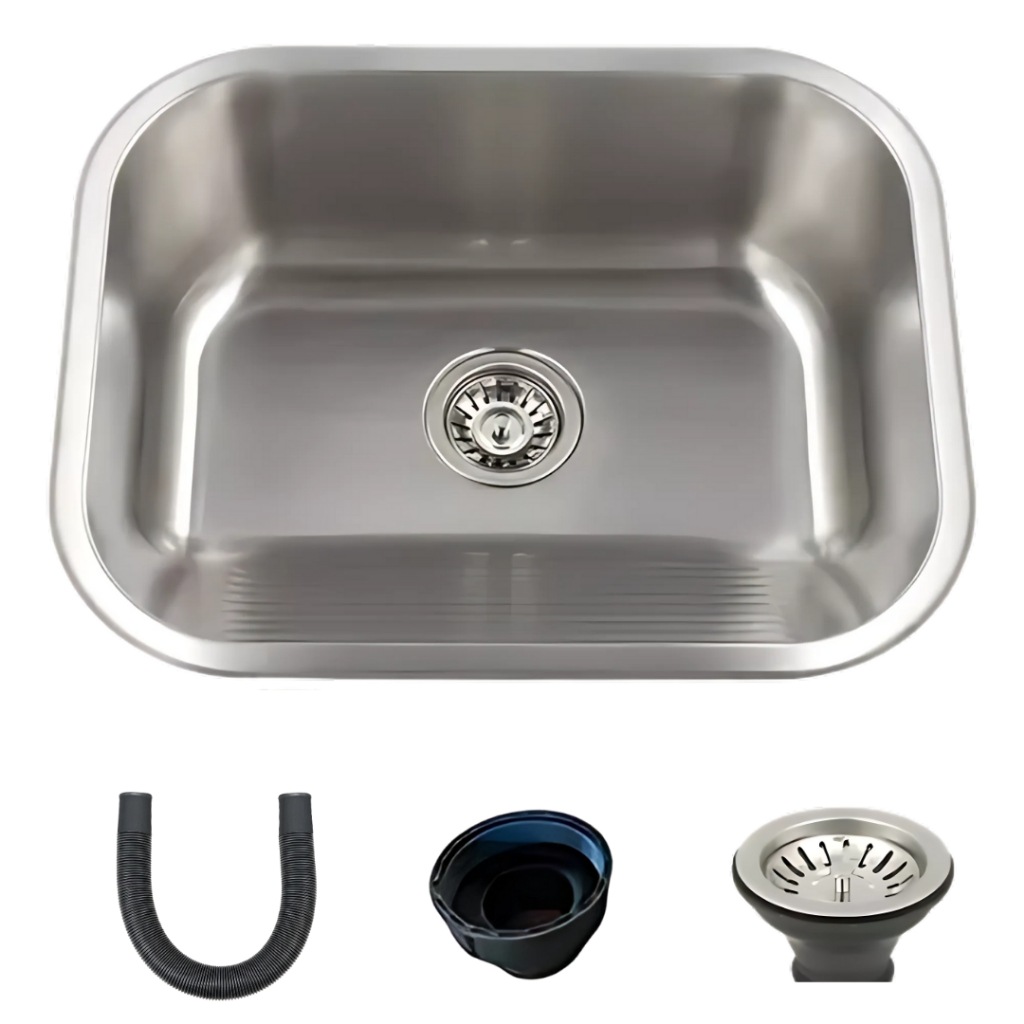 Tanque Lavanderia 55 X 45 Com Válvula Aço Inox em Oferta na Shopee
