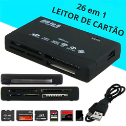 Leitor Cartão De Memória Sd Usb 2.0 Muito Rápido Externo