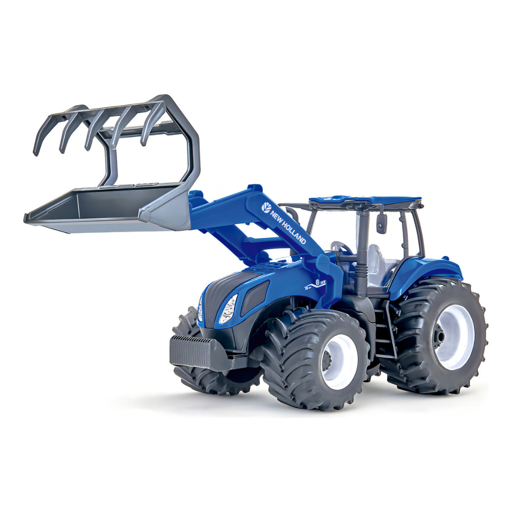 Brinquedo Miniatura Trator T8 Implemento Garfo E Acessorio