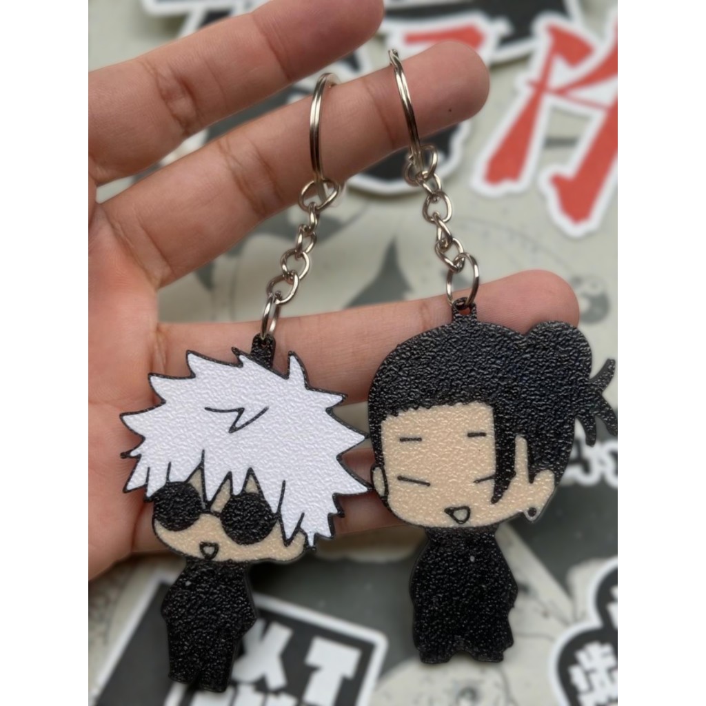Chaveiro 3D Anime Jujutsu Kaisen Gojo Geto