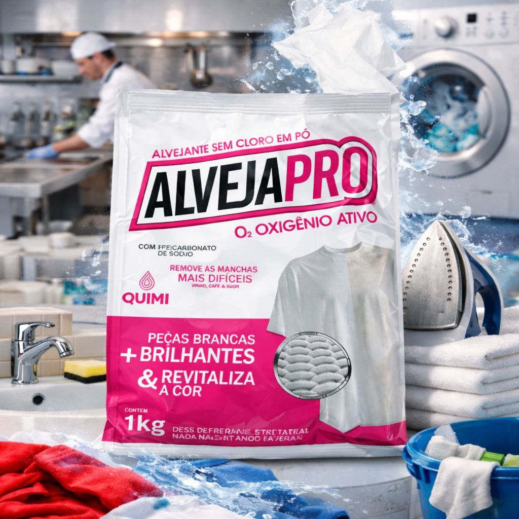 Alveja Pro O2 1kg Sem Cloro – Remove Manchas Difíceis e Deixa as Roupas Brancas Brilhantes ✨ em Oferta na Shopee