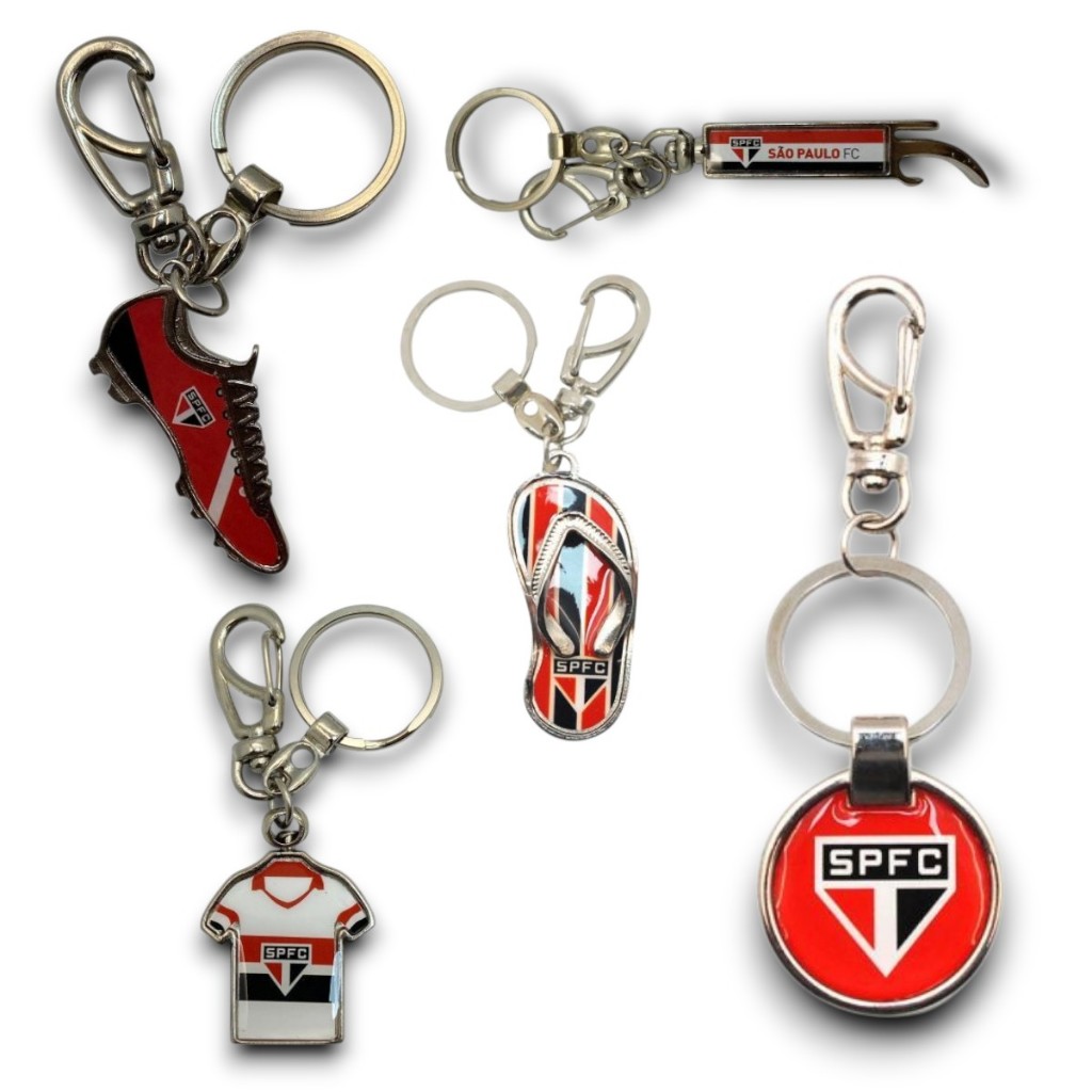 CHAVEIRO SÃO PAULO OFICIAL DIVERSOS MODELOS em Oferta na Shopee
