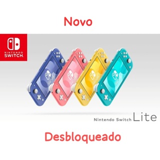Nintendo switch lite 32 gb desbloqueado com 10 jogos em Oferta na Shopee