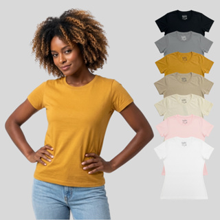 BLUSA T-SHIRT FEMININA | 100% ALGODÃO | CASUAL, TREINO, TRABALHO | QUALIDADE PREMIUM em Oferta na Shopee