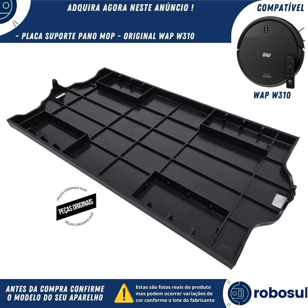 Placa Suporte Mop Original Para Robô Aspirador Wap Robot W310