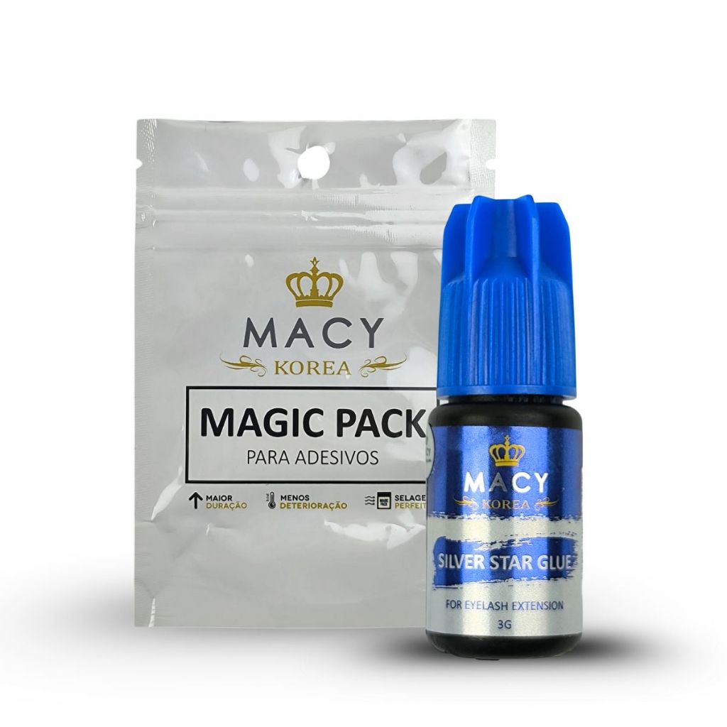 Cola Extensão de Cílios Macy Silver Star 3g Secagem Rápida