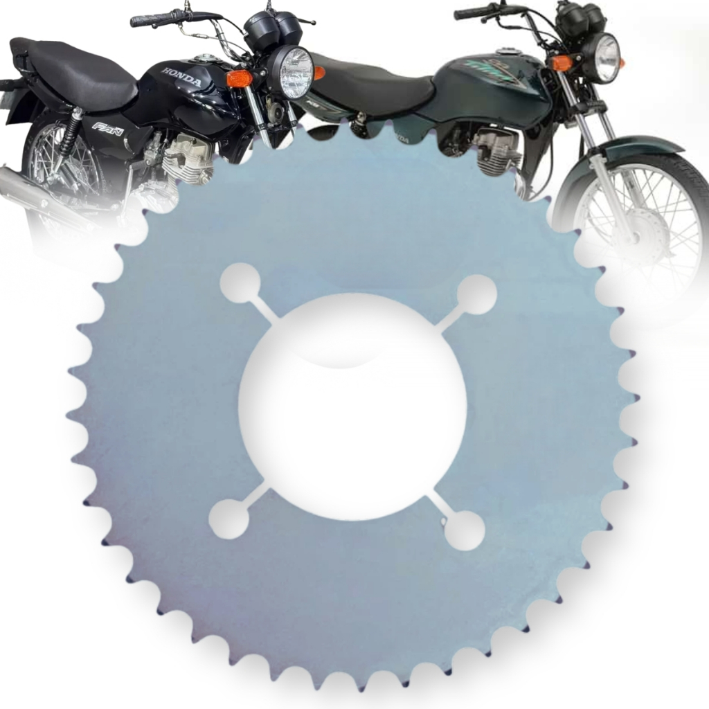 Coroa reduzida CG Titan 125 2000 até 2004 / Fan 125 2005 até 2008 38 DENTES