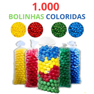 Conjunto 1000 Bolinhas Coloridas para Piscina Infantil – 76mm