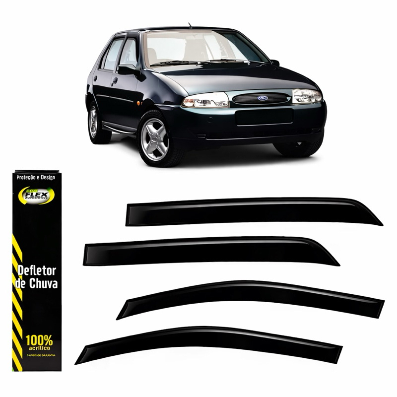 Calha de Chuva Fiesta Street Hatch 1996 1997 1998 1999 2000 2001 2002 2003 2004 em Oferta na Shopee