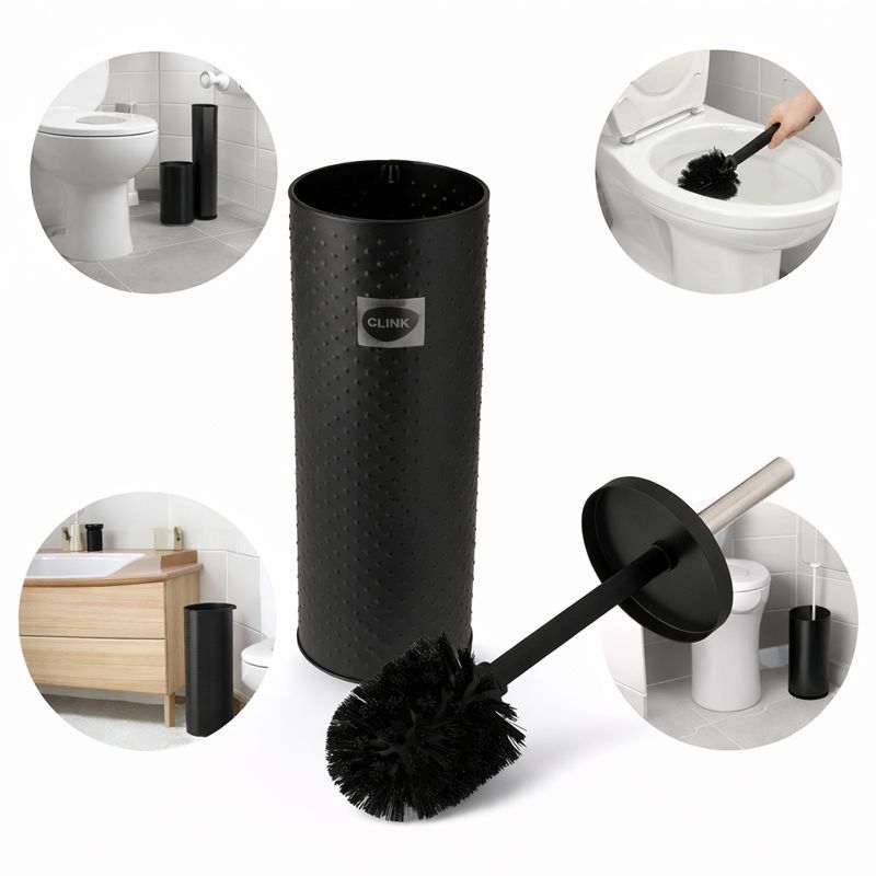 Escova De Limpar Privada Vaso Sanitário Ferro e Plástico