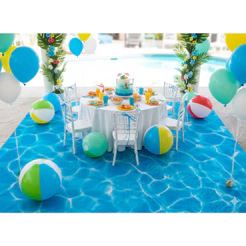 Tapete de Festa em Lona Decoração Cenário Praia Areia