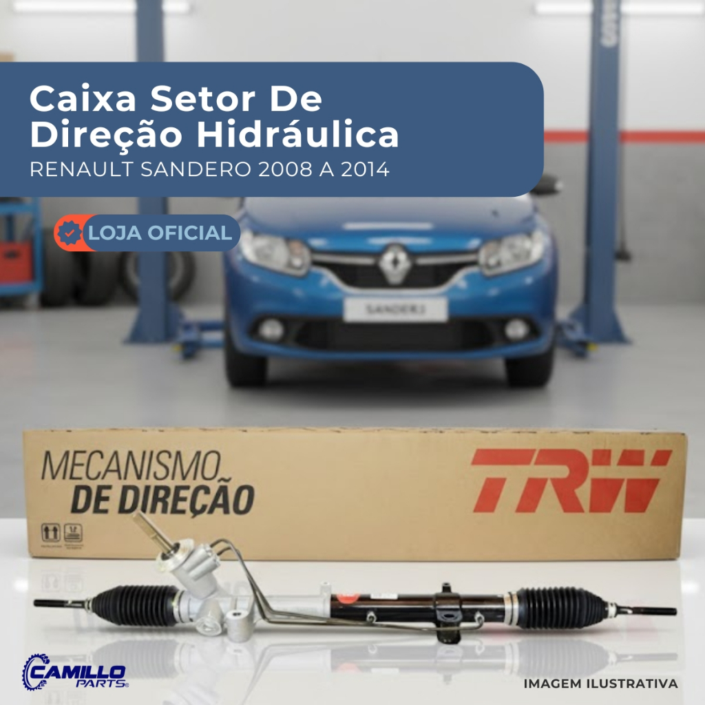 Caixa Setor Direção Hidráulica Trw Original Renault Logan Sandero Stepway Alta Durabilidade