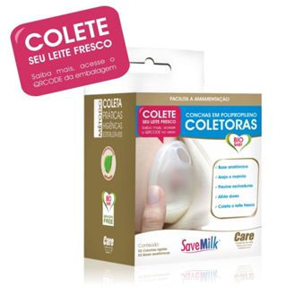 Concha Amamentação Coletora  Pós Parto Savemilk Base Rígida Anti-Vazamento - Caixa C/2 Conchas em Oferta na Shopee