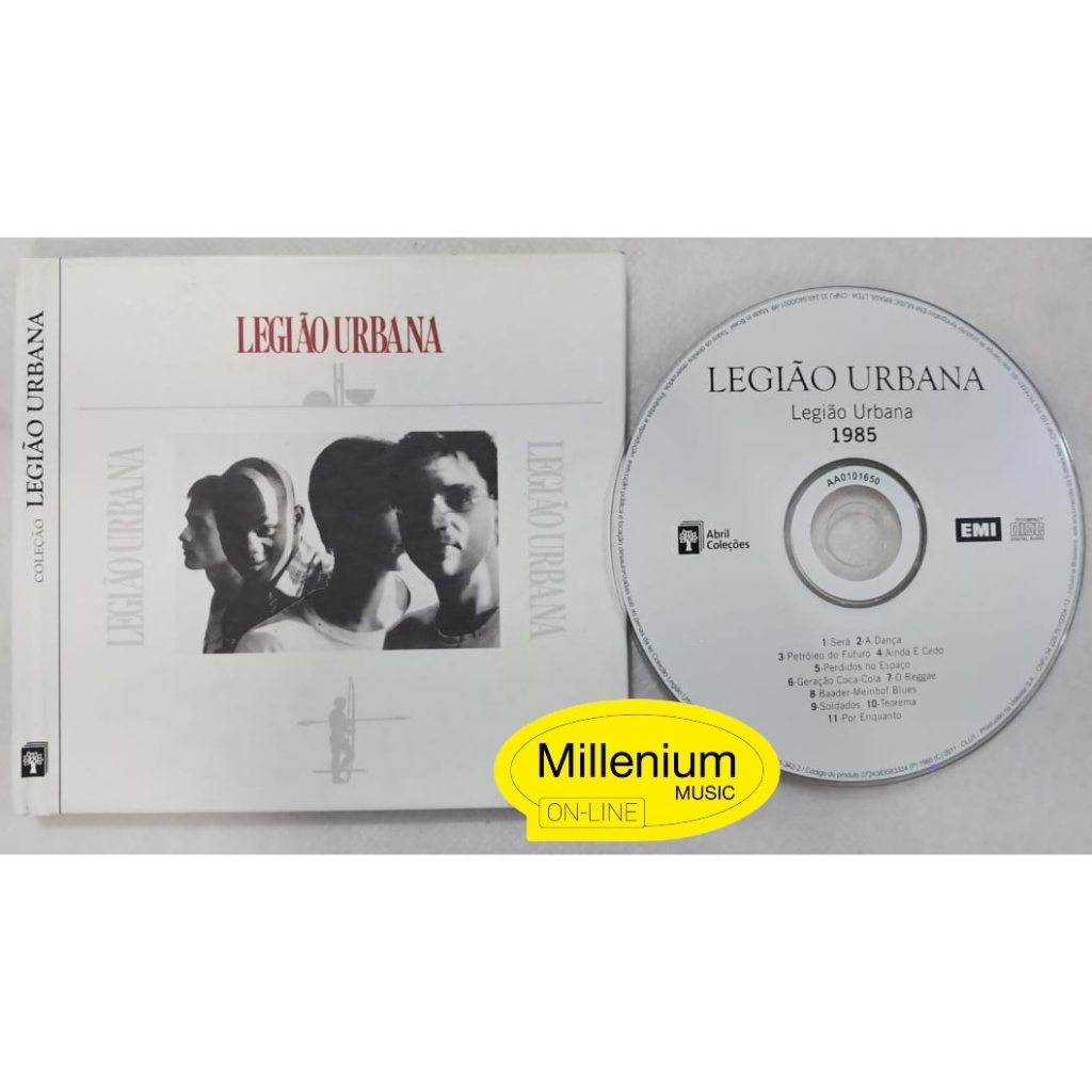 CD Legião Urbana  Legião Urbana 1985 Versão Abril Coleções Capa Digipack Livreto Colecionador Ótino Estado